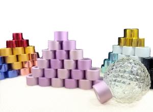 Wholesale Glossy Gold Silver Aluminum Plastic Bottles Caps 11mm Essential Oil Perfume Bottle Lids from china suppliers