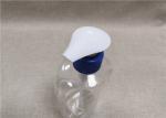 White / Blue Cosmetic Plastic Lotion Pump 1 . 3 - 1 . 5CC Dosage Output