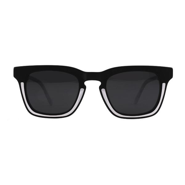 Outdoor Polarized Aviator Sunglasses Acetate Square Customizable Logo