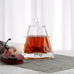 Customized Super Flint Glass Whisky Brandy Spirit Bottle for Home Bar Custom