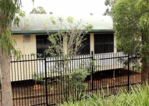 Wholesale Stain Black Powder Crimped Spear Garrison Fencing panels 2.1mx2.4m 65mm steel tubing from china suppliers