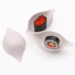Biodegradable sugarcane Lemon Shape mini tableware fruit dish disposable bagasse