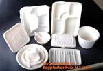 corn starch dinnerware sets biodegradable cake tray, Corn Starch White Molded