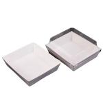 Custom Transparent Cover Kraft Paper Fast Food Boxes for Sandwich Burger Cake