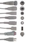 OEM ODM 3.2M GE Hellige IBP Cable To Abbott IBP Cable