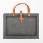 NEW PU LEATHER LARGE CAPACITY BRIEFCASE LEATHER BUCKLE BUSINESS DOCUMENT BAG