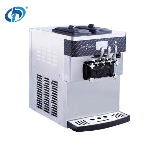 Wholesale Stainless Steel Table Top 3 Flavors Commercial Automatic Soft Serve Ice Cream Maker Machine 540*785*835 mm 86KG from china suppliers