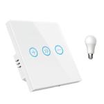 Glass Touch Screen Dimmer Tuya Smart Switch 150W 2.4GHz WIFI