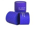 Fancy Paper Cylinder Box With Silver Stamping 128gsm 157gsm 400gsm Thickness