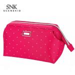Digital Printing Black Travel Portable Polyester Cosmetic Pouch