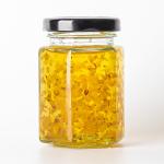 Empty Hexagonal Honey Jar Transparent Glass Can Glass Sealed Jar