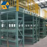 Warehouse Steel Galvanized Beams Mezzanine Rack Height Adjustable Yellow 1292 Ft