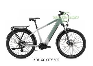 Wholesale KDF-GO CITY 800 Comfortable Velo Saddle City Ebike With LCD Display and Suspension Fork from china suppliers
