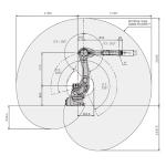 RS020N 20KG 1725mm KAWASAKI Robot Arm High Speed 6 Axis