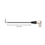 Power-Cable for Zacuto-Kameleon-EVF from Rotatable Right Angle 4 Pin Male to XLR