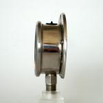 12 Bar 63mm Panel Mount Pressure Gauge Front Flange All Stainless Steel EN 837-1