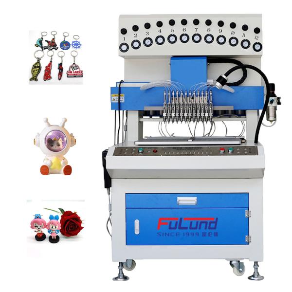 Fulund 3D pvc label making machine silicone drip mold machine fully auto Rubber