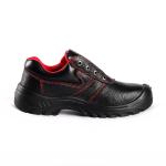 Shengjie Red Lace up Embossed Cow Leather Puncture Slip Resistant PU Sole Man