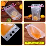 Restaurant Party Liquid Packaging Pouch 160z 32oz With Handle