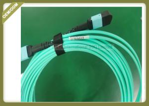 Wholesale USCONNEC MTP Female TO MTP female OM4 12 Core Fiber cable with Polority method A or B from china suppliers