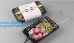 Plastic food container lunch box 2 compartment, bento lunch box container