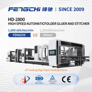 Wholesale Box High Speed Automatic Folder Gluer Stitcher Machine from china suppliers