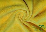 Yellow Polyester Microfiber Fabricin Roll For Cleaning Product , Anti-Static