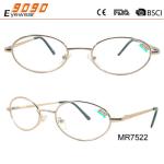 Hot selling reading glasses with metal frame Power rang : 1.00 to 4.00D
