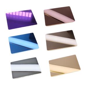 Wholesale 304 316 Stainless Steel Decorative Sheets Mirror Finish Colored from china suppliers