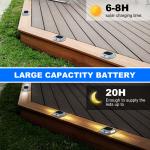 Aluminum Solar Dock Light 140g Screw Installation -20℃~60℃ Bule/Cold White 2V