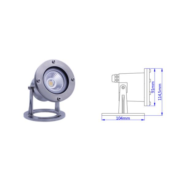 White LED Underwater Light , 12Volt IP68 Low Voltage Underwater Pond Lighting