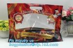 Anti Fog Material Resealabele Plastic Hot Chicken Bag, slide zipper pet