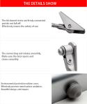 Punch-Free Automatic Sensor Door Closer for Temperature Range of -40 degree-80