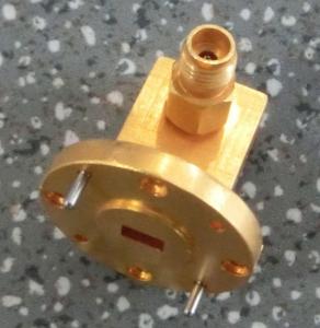 Wholesale 1.5 VSWR 50GHz WR22 Waveguide To Coaxial Adapter - Right Angle from china suppliers