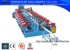 Wholesale Gearbox Driven C Z Purlin Roll Forming Machine Use Hydraulic Pre Punching 3mm Thickness from china suppliers