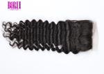 Deep Wave Human Hair Lace Closure 4*4 Light Brown No Tangling No Shedding