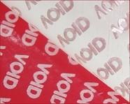 China Red VOID Tamper Evident Label Material Anti - Counterfeit Low Residue on sale
