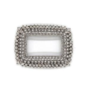 Wholesale Customized Charming Crystal Decorative Shoe Clips And Charms 60*45mm from china suppliers