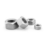 DIN/ANSI/JIS/GB Steel Hex Head Nuts Zinc Plated Silver Surface Treatment For
