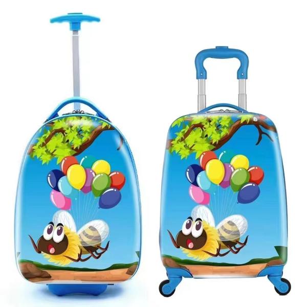 Accept Customized Designs 18 Inch Abs Kids Trolley Carry On Luggage With