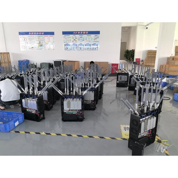 1km 10 Channel 433mhz 868mhz 2.4ghz 5.8ghz Drone Jammer Integrated Detection Device