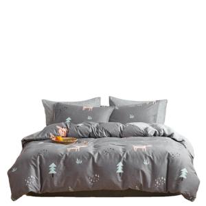 Wholesale Skin-Friendly Aloe Cotton Four-Piece Duvet Cover Bedding Sheet Set with 133x72 Density from china suppliers