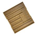 Kitchen Expendable Utensils Cutlery Tray Drawer Organizer Box Bamboo