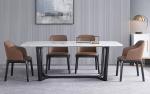Wooden Contemporary Luxury Dining Table And Chairs 6-8 Seater Dining Set