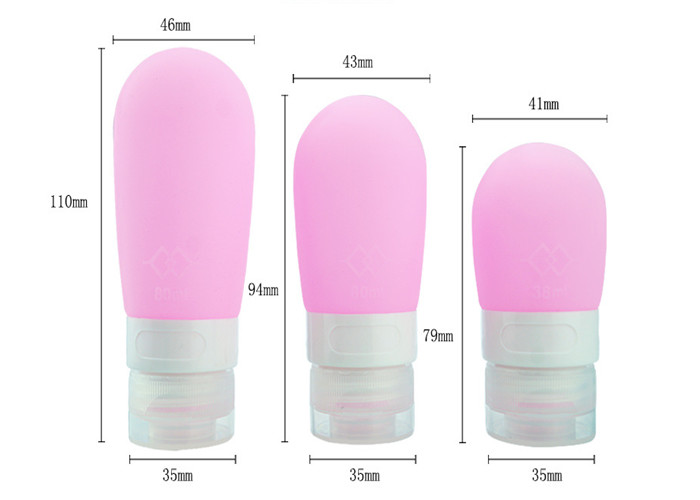 FDA Silicone Travel Bottle Set Custom Color Food Grade silicone baby bottle