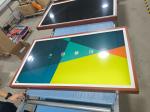 Commercial Mural Advertising Machine Wall Mounted Art Smart Wooden Frame High