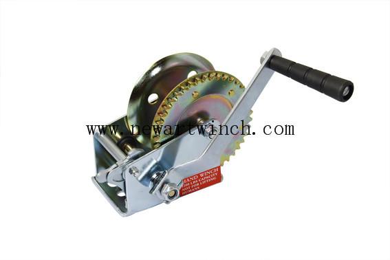 1200lbs / 550kg Trailer Manual Hand Winch A3 Steel Lifting Equipment Soft Rubber