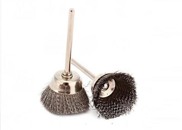 Quality 3Mm Shank Steel Wire Cup Brush / Rotary Steel Wire Miniature Cup Brushes 16mm OD for sale