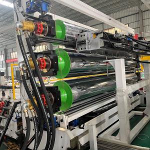 Wholesale ABB / DELTA Inverter 35 rpm Screw Speed 600-3500 mm wide Plastic PP PE HIPS ABS Sheet Production Line from china suppliers