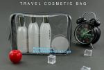 Promotion 25s heat seal clear transparent pvc cosmetic bag plastic bag, lady